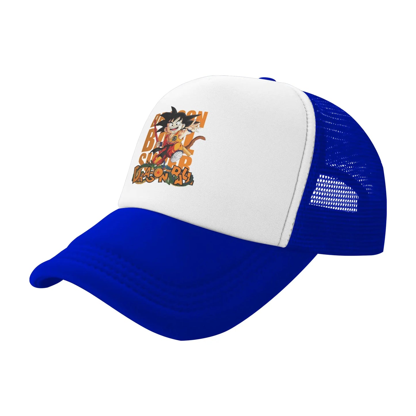 Dragon Ball Z Trucker Hat Super Saiyan Son Goku Hat Sun Hat Sun Caps Adjustable Snapback Caps Mesh Baseball Caps Wholesale New