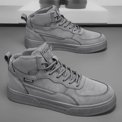 Breathable Men's Casual Shoes Skate Shoes Mid-Top Breathable Versatile Sports Shoes Suitable for All-Day Wear