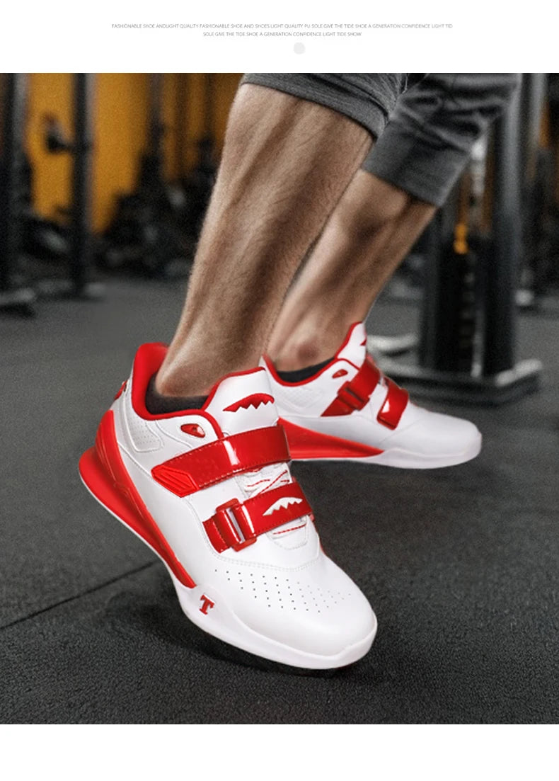 Professional Weightlifting Shoes Comfortable Indoor Squat Training Shoes Durable Anti-Slip Weightlifting Hard Pull Sports Shoes
