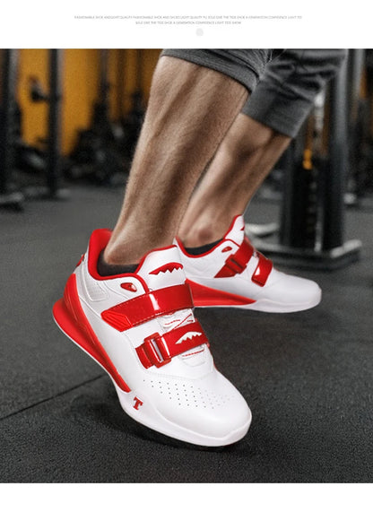 Professional Weightlifting Shoes Comfortable Indoor Squat Training Shoes Durable Anti-Slip Weightlifting Hard Pull Sports Shoes