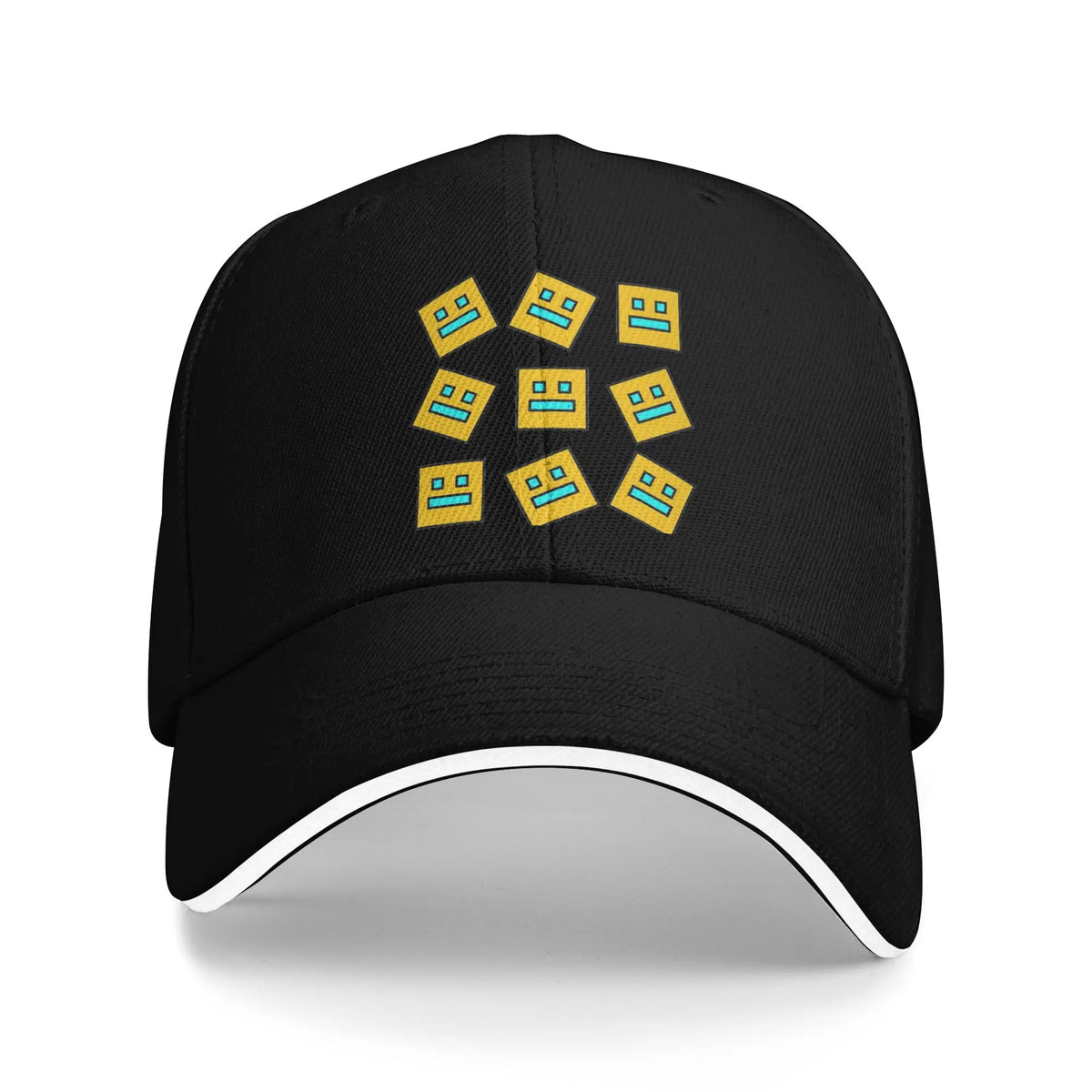 Casquette de baseball « Geometry Game Dash » décontractée, sans blocage, style « sandwich », pour hommes et femmes, respirante, adaptée aux activités sportives