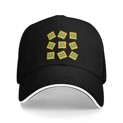Casquette de baseball « Geometry Game Dash » décontractée, sans blocage, style « sandwich », pour hommes et femmes, respirante, adaptée aux activités sportives
