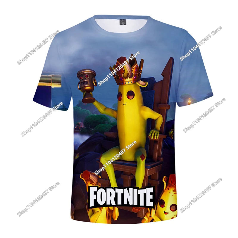 Fortnite T Shirt Men Shoot Game Battle Hero Tshirt Victory Royale Clothing Young Children T-shirts for Boys Girls of 2-14 Years