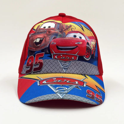 „Disney Cars 2“ anime figūrėlė „Lightning McQueen“ animacinė beisbolo kepurė iš terileno su snapeliu, vaikų kostiuminė kepurė su apsauga nuo saulės, dovanos