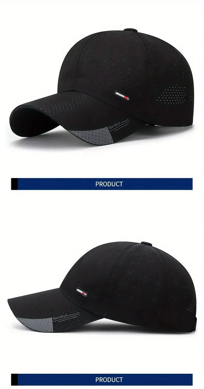 Quick-Dry Ultra-Breathable Baseball Cap - Lightweight & Adjustable with Fashionable Duckbill - Perfect for Outdoor Sports