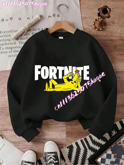 New Fortnites Kids Sweatshirts Cartoon Game Character Printed Hoodie Autumn Casuals Children Tops Winter Baby Boys Clothing