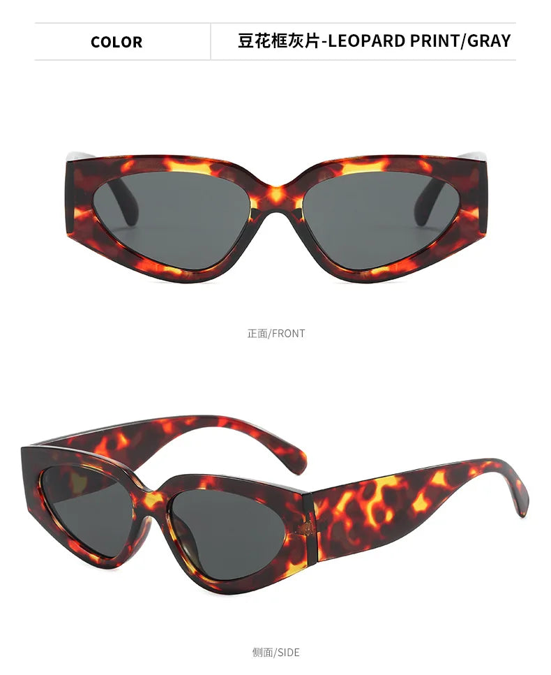 Sluneční brýle ve stylu steampunk Cat Eye pro ženy a muže, černobílé obroučky, módní sluneční brýle, módní retro vintage doplňky, sluneční brýle, brýle