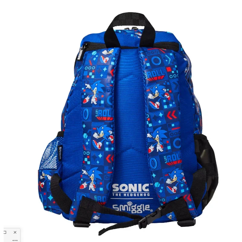 NEW High-quality Original Blue Boy Sonic Children's Backpack Cartoon Stress-relief Bag Hedgehog Anime Stationery Student Gift