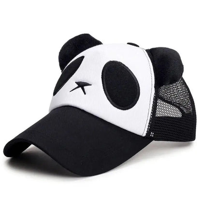 Casquettes de baseball d'été mignonnes avec panda pour hommes et femmes, casquettes hip-hop en coton à fermeture snapback, protection solaire, garçons et filles, casquettes d'extérieur, dropshipping