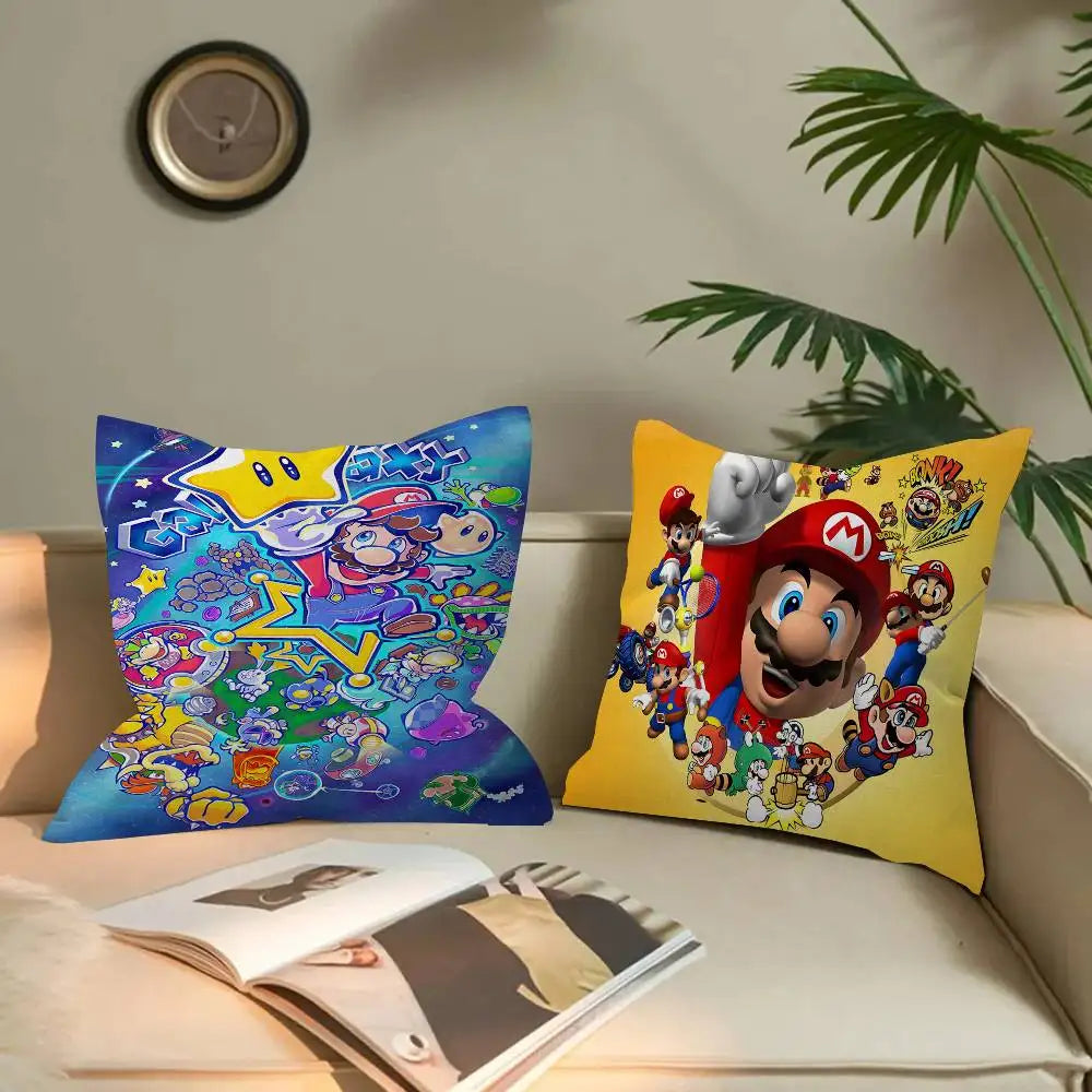 Anime Supers M-Marios Pillowcases Home Bedding Decorative Pillow Cover Wedding Super Soft Pillow Case