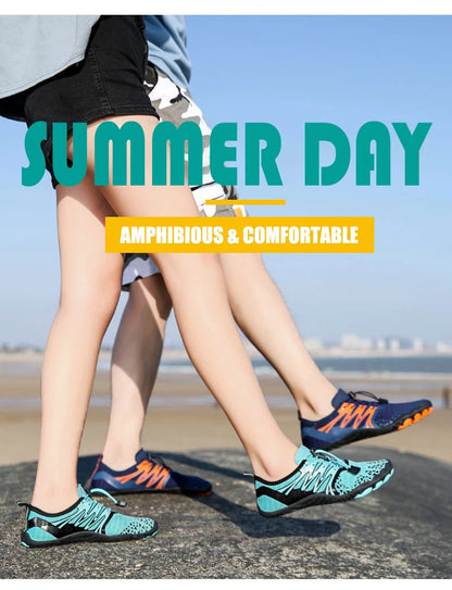 EOCENE pánske a dámske barefoot outdoorové športové aqua topánky, rýchloschnúce tenisky do vody na pláž, plávanie, fitness, brodenie, turistiku a cyklistiku