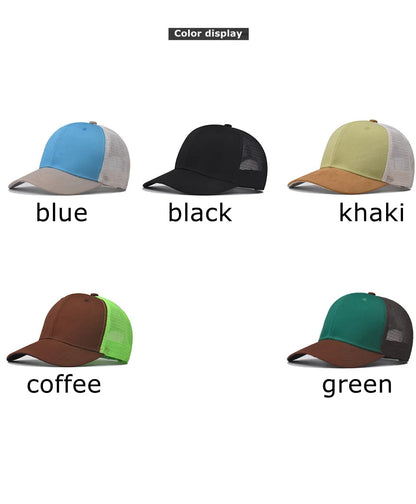 Baseball Cap Adult Net cap Shallow curved eaves Hat Unisex Summer hat Breathable hat shade Spring Autumn Cap Hip Hop Fitted Cap