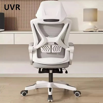 UVR Reclining Computer Chair Home Backrest Chair Office Worker Chair  Comfortable Long Sitting Gaming Chair Conference Seating