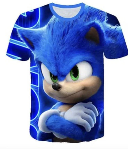 spuer speed Game 3D Character T-shirt for Boys Girls Short Sleeve Summer men women clothes Casual Tee tops