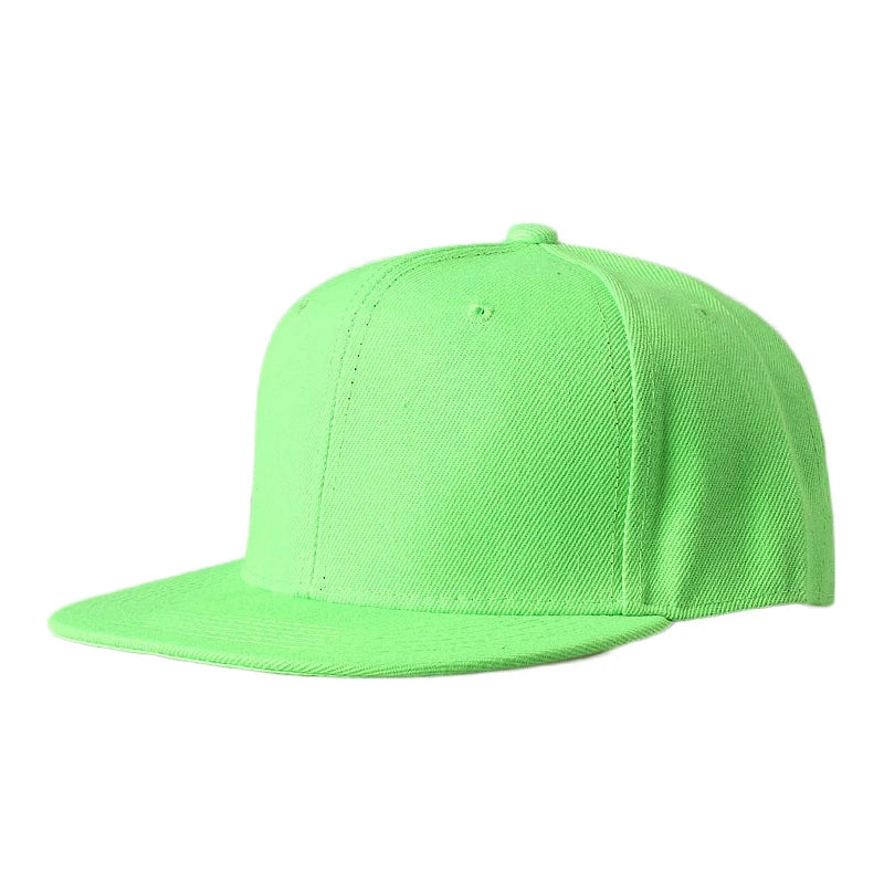 Fashion Solid Color Men Women Baseball Cap Hip Hop Caps  Snapback Hat Brim Shade Cap Bone Gorras Casquette Sports Cap  Sun Hat