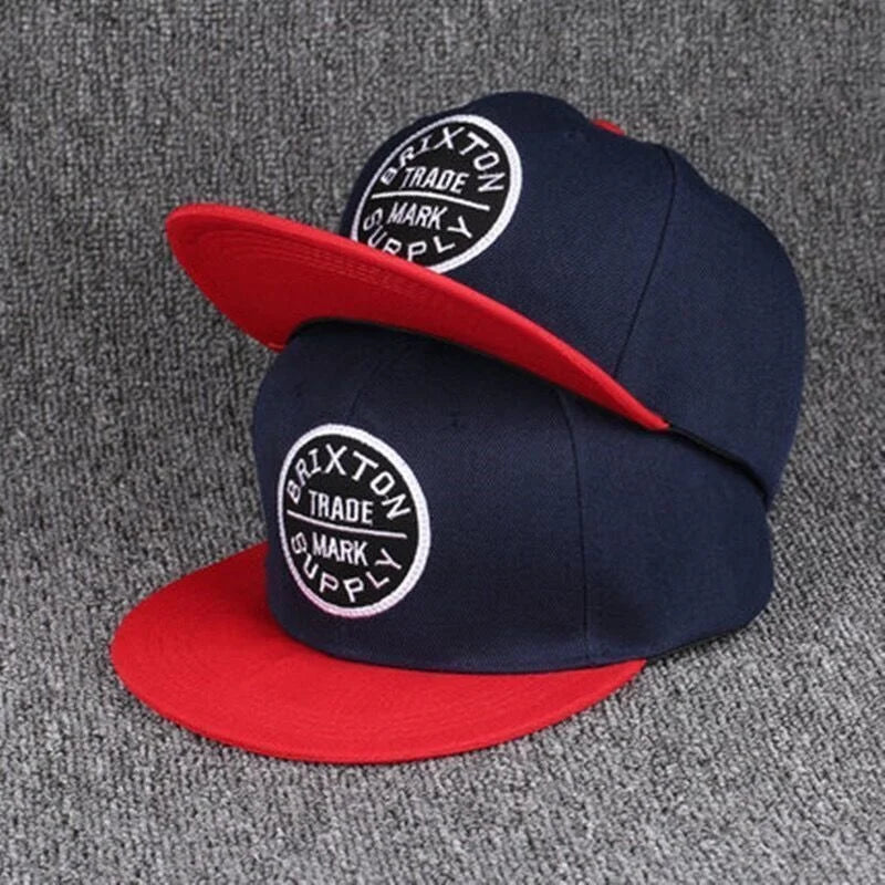 Men's Letter Embroidery Tide All-match Flat Brim Baseball Cap Ladies Summer Hip-hop Hat Outdoor Shade Adjustable Peaked Cap