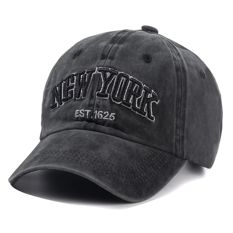 Czapka z pranej bawełny marki York dla mężczyzn i kobiet – czapki typu gorra, czapki snapback, czapki baseballowe, czapki przeciwsłoneczne, czapki typu dad hat, czapki outdoorowe