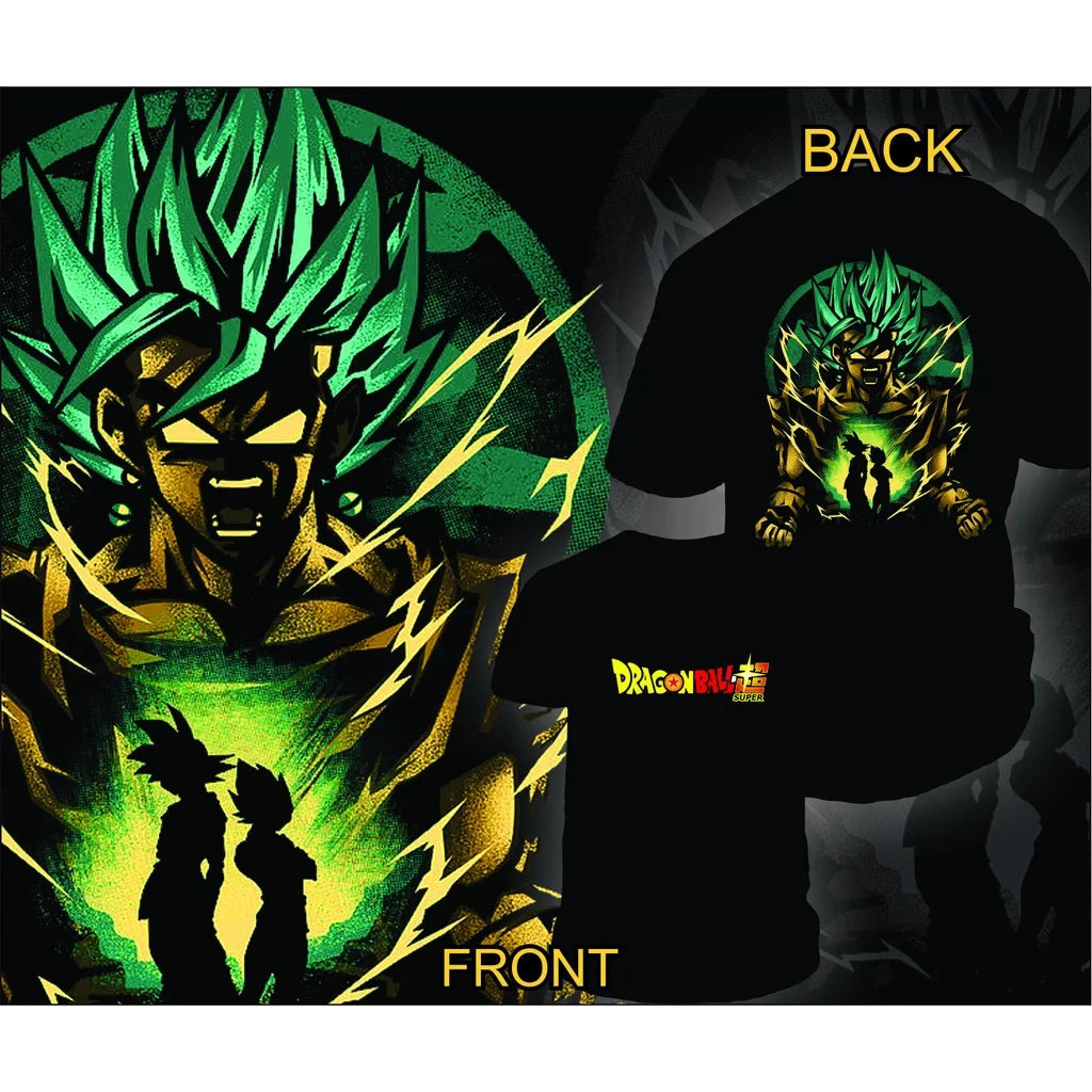 2026 Summer New Dragon Ball Super Gogeta Men's T-Shirt Black Blue Aura 100% Cotton Oversized Breathable Casual Short Sleeve Tee