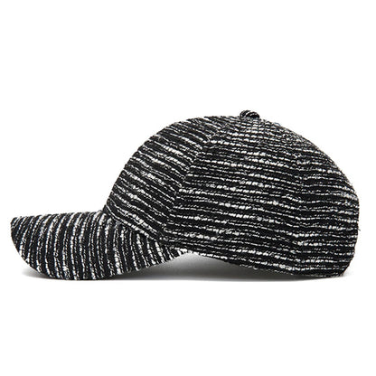 FS Fashion Casquette de baseball rayée noir et blanc pour homme, casquette décontractée coréenne pour femme, casquette d'été streetwear, casquette de camionneur, Gorra Hombre