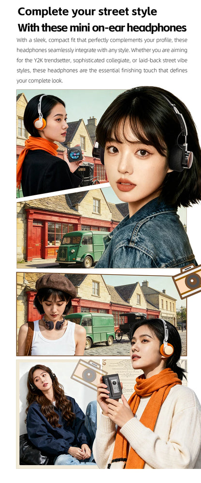Cuffie Bluetooth on-ear FIIO EH11 – Headset wireless Hi-Res LDAC con bassi potenti, batteria 30H, connessione a doppio dispositivo e design rétro leggero