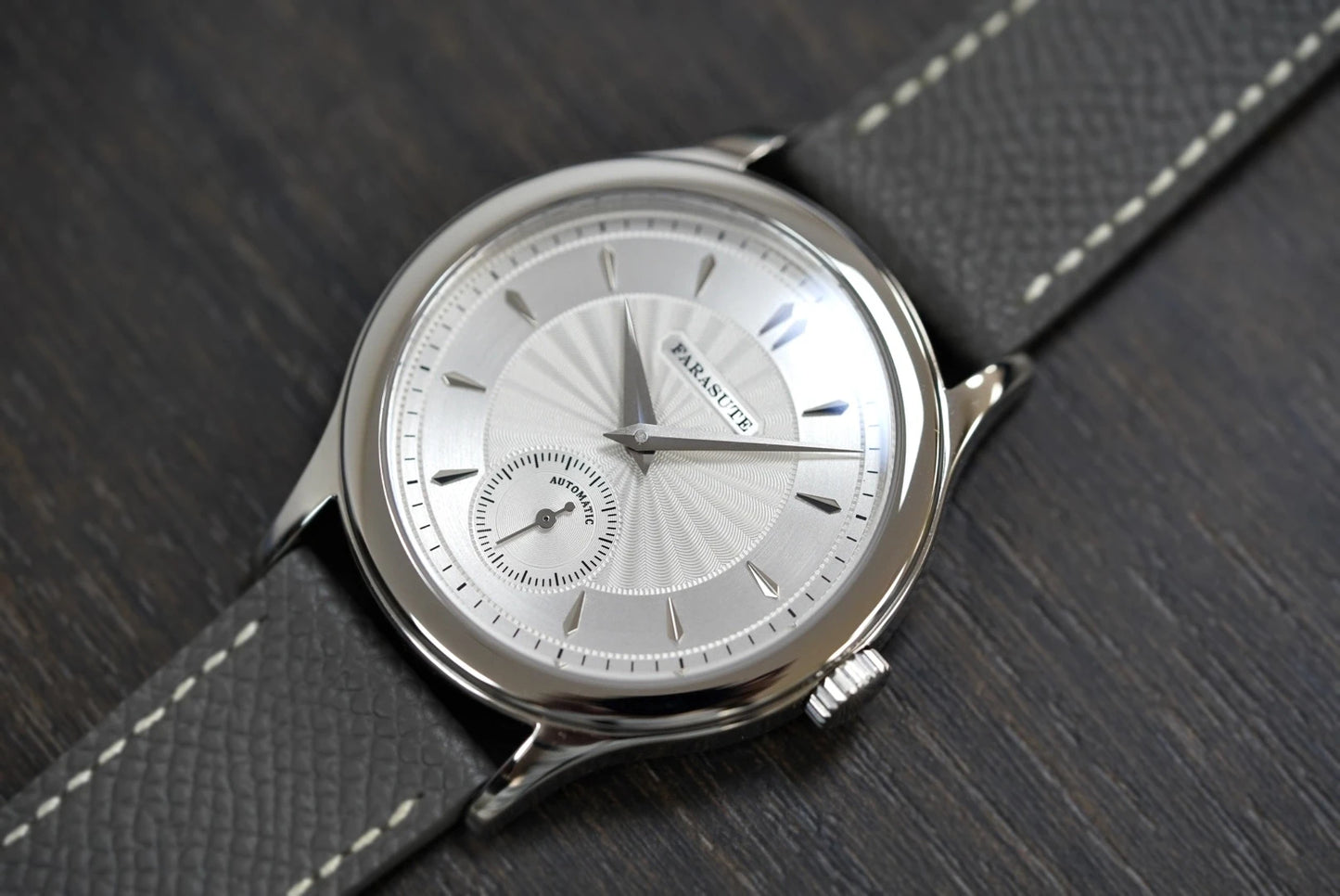 FARASUTE Luxury Mechanical Watch 316L Stainless Steel Case Hangzhou Customized Movement Small Second Hand Dial Men's Watch Gift