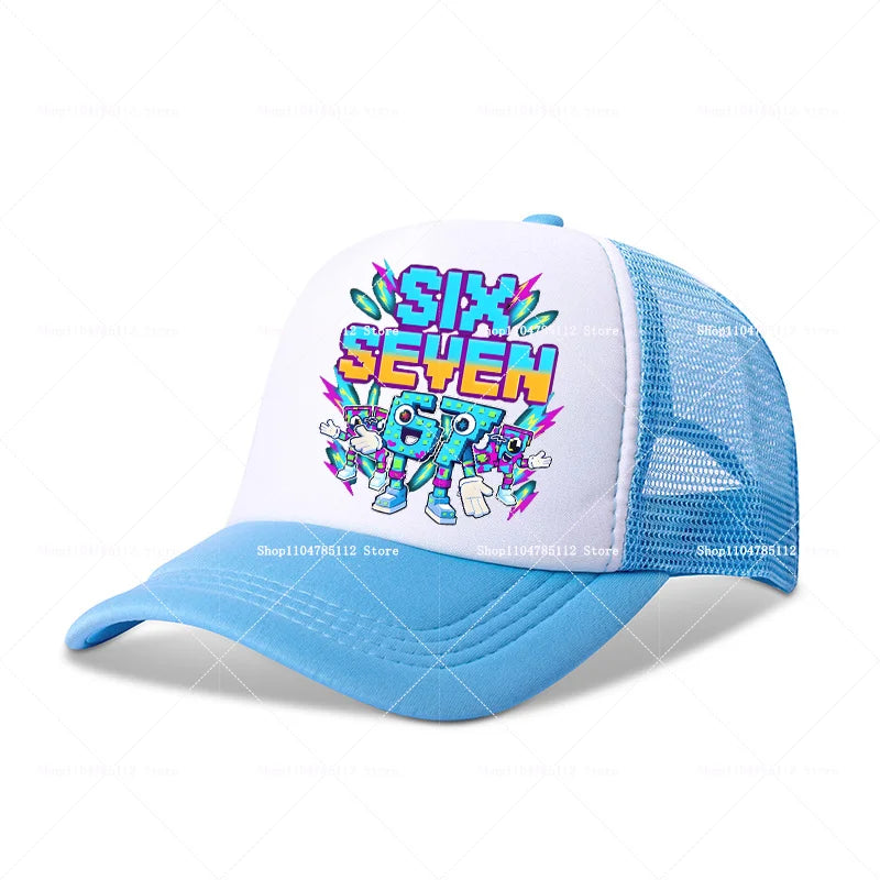 Casquette de baseball Steal A Brainrot 67 Six Seven, motif cartoon/anime, lettres de l'alphabet A à Z, pour garçons et filles, ajustable, sport et mode, couvre-chef pour adulte, cadeau