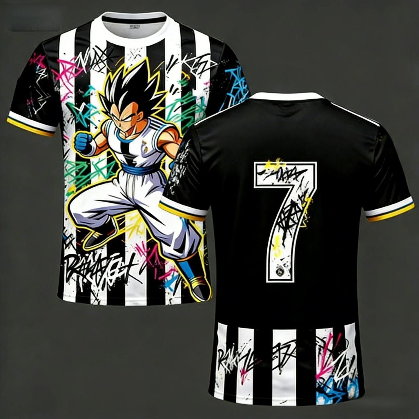 2026 Summer Dragon Ball T-Shirt High Quality 3D Goku Print Oversized Unisex Retro Y2K Anime Football Casual for Men Women Kids