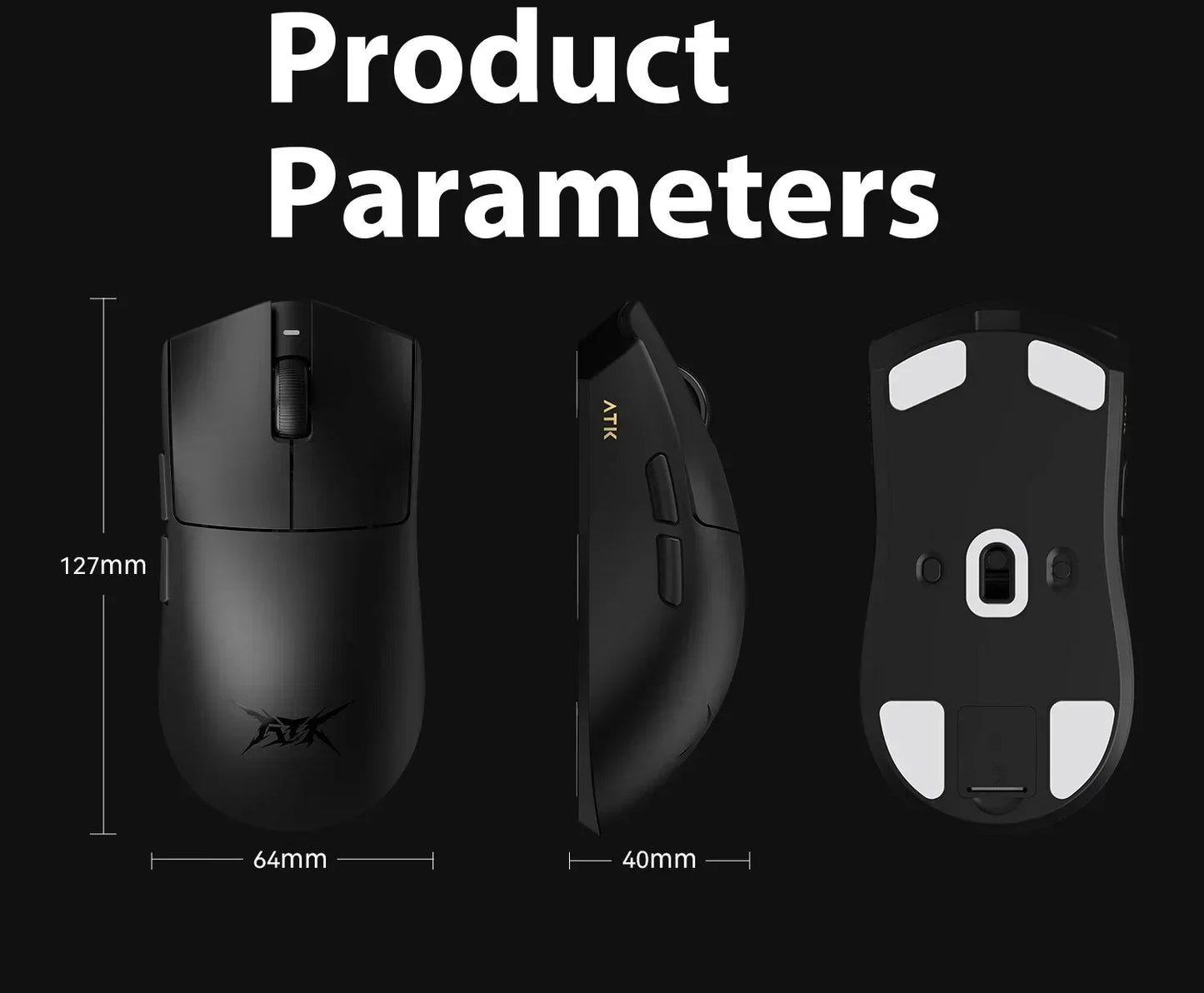 ATK Blazing Sky X1/X1V2 Mouse Gamer Wireless 8K Low Latency Lightweight FPS Liekong E-sports Gaming Mouse Custom Pc Accessories