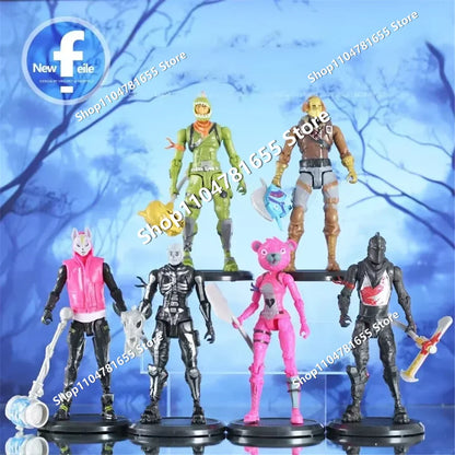 Fortnite Anime Games Figure Model PVC Dolls 8pcs/set Figure Toys Trooper Figurine Anime Collection Kids Fans Birthday Xmas Gifts