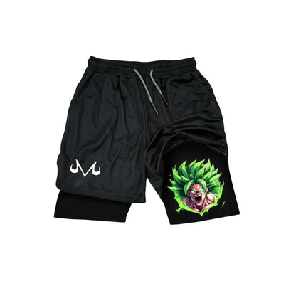 Unisex Dragon Ball Frieza 2026 New Summer Hot Harajuku Anime Printed Loose Sport Speed Dry Double Layer Shorts