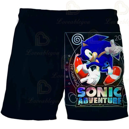 3D Print Fashion Children's Pants S-Sonici Shorts Kids Summer Beachwear Swim Trunks Swimsuits Beach Shorts Trousers