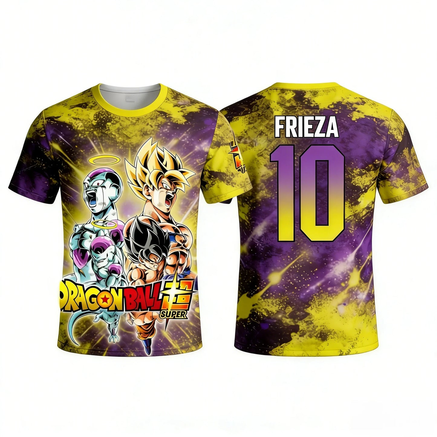 Vintage Dragon Ball Super Vegeta Super Saiyan Blue Red Blue Brush Stroke 3D Print T-Shirt 2026 Summer Unisex  Retro Anime