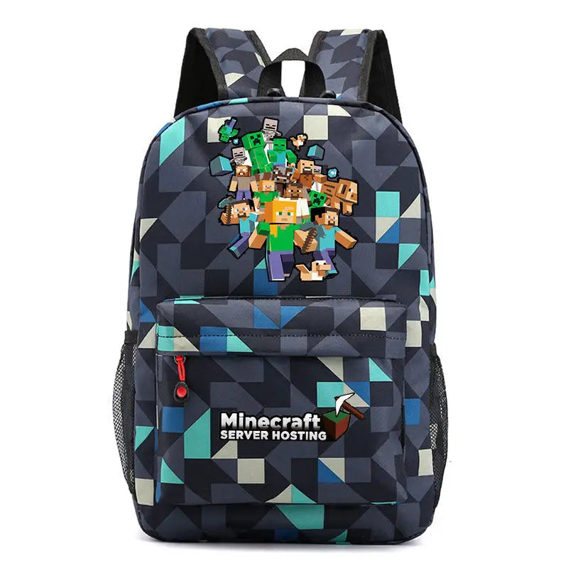 Minecraft Enderman Creeper Graphic Printed Backpack Large Capacity Lightweight Fashion Casual For Daily Travel Outdoor Leisure