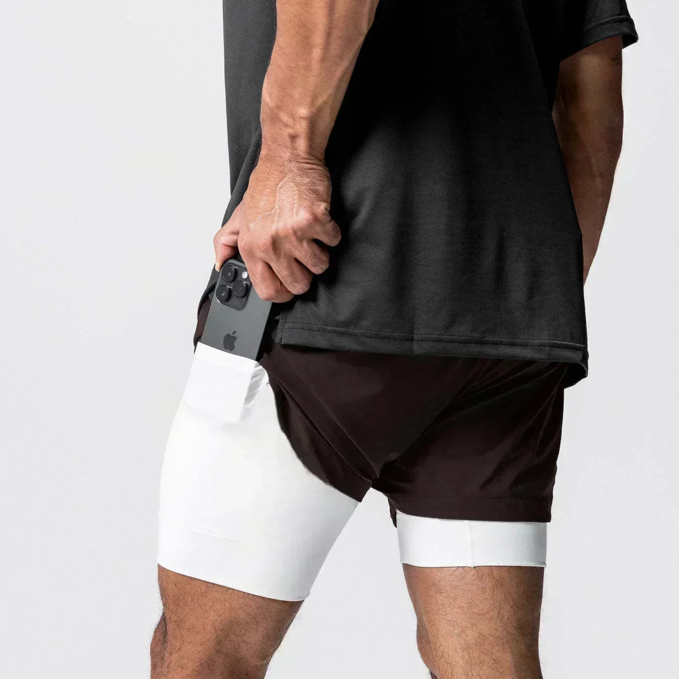 Dragon Ball Men's Double Shorts Vegeta Japanese Anime Summer Fake Two-piece Sports Shorts 2-in-1 Harajuku Y2K Fitness Pants