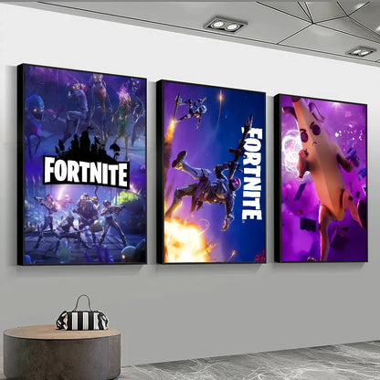 cool F-FORTNITE  high-definition poster sticker, sprucing up home and room walls, available in diverse styles.