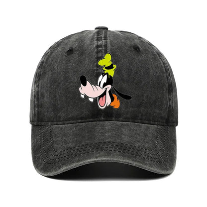 Unisex Vintage Washed Mickey Minnie Print Baseball Cap for Men Women Cartoon Trucker Hat Adjustable Snapback Casual Hip Hop Hat