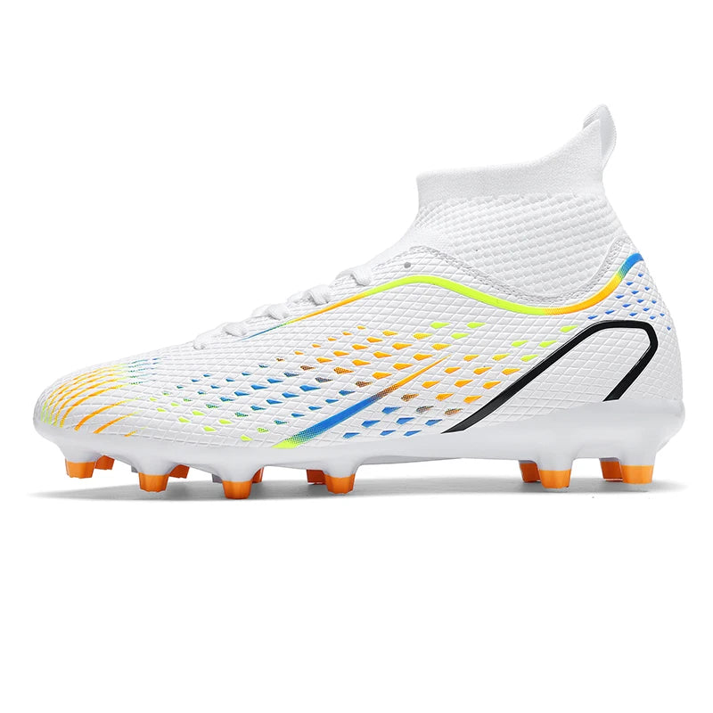 Men Outdoor Football Boots FG/TF Professional Training Soccer Shoes Cleats Turf Futsal Match Grass Unisex Non-slip Breathable
