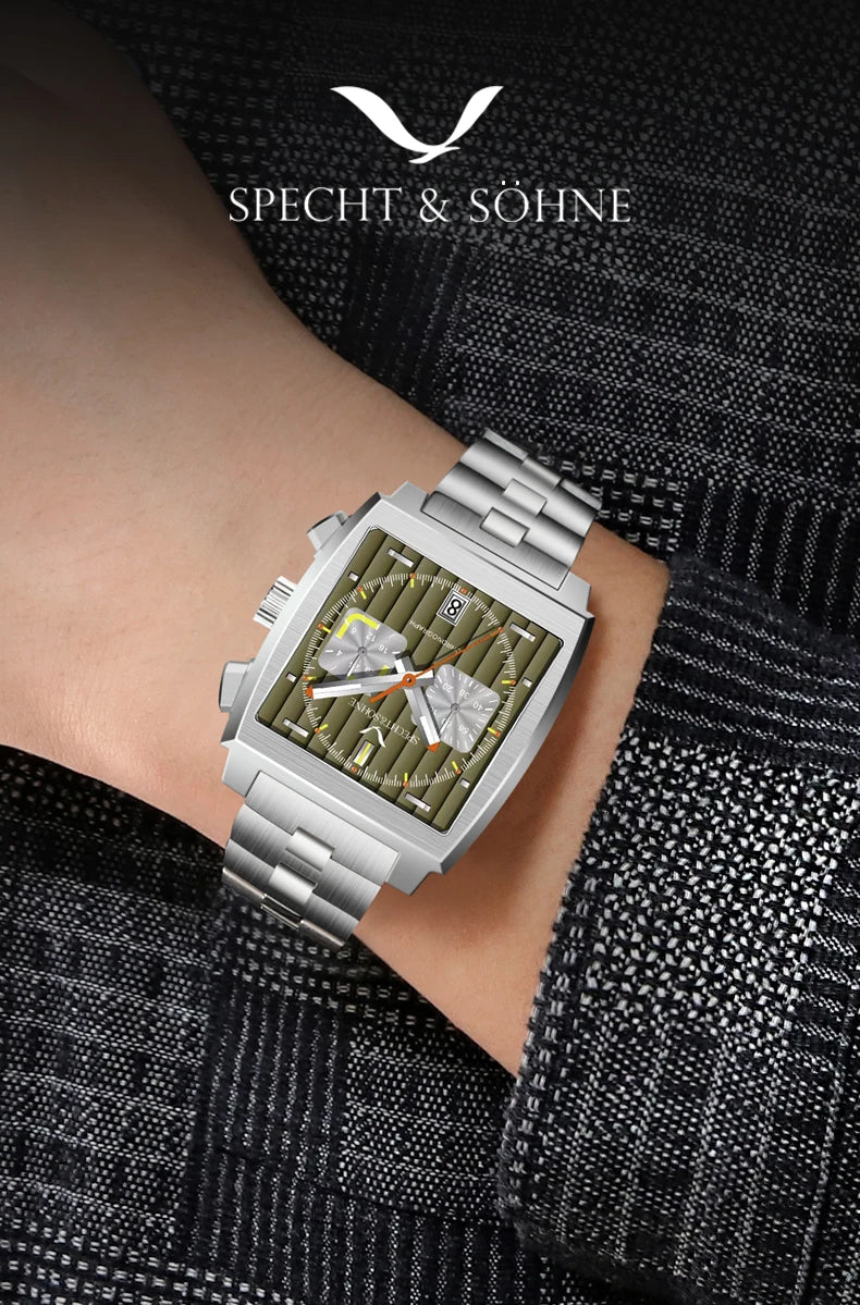 Men's Watches 2025 New Hot Luxury Quartz Wrist Watch Japan VK64 Chronograph Trendy Sport Waterproof
