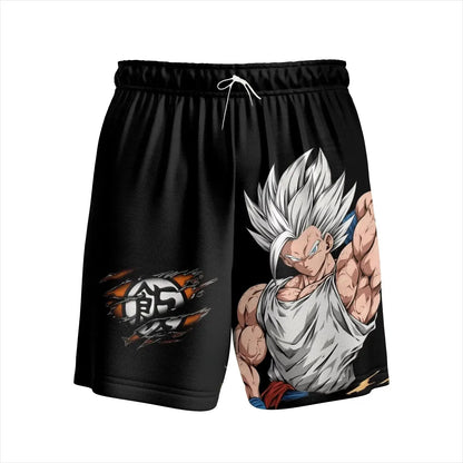 Dragon Ball Logo Printed Quick Drying Shorts for 2026 Summer Casual Shorts, Suitable for Adult and Children Anime Fans