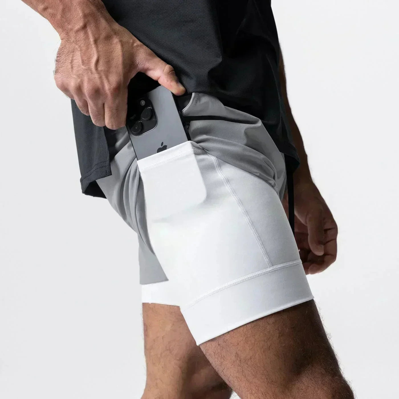 Dragon Ball Summer Men's Double Shorts Vegeta Japanese Anime Fake Two-piece 2-in-1 Fitness Sports Shorts Quick-Drying Y2K Pants