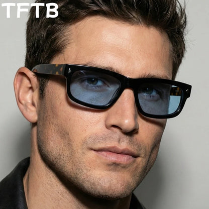 TFTB Fashion Trend – polarizované pánské a dámské sluneční brýle z acetátu, retro čtvercový tvar, ochrana proti UV záření, brýle na řízení S32241