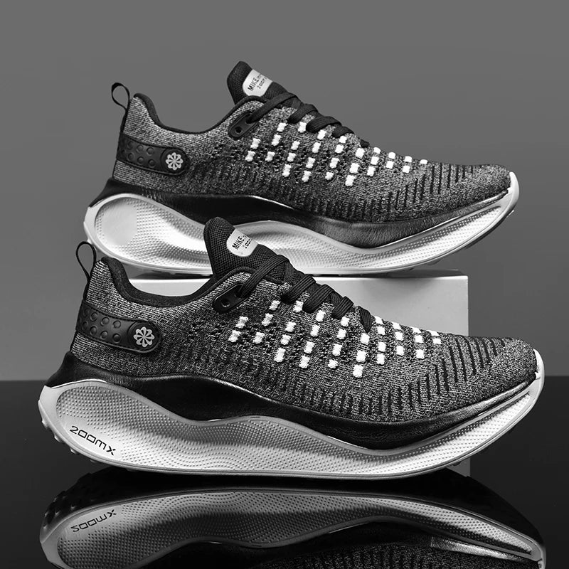 Nowe męskie buty do biegania, sportowe i casualowe, luksusowe obuwie w stylu fashion, lekkie i oddychające sneakersy do joggingu oraz komfortowego chodzenia