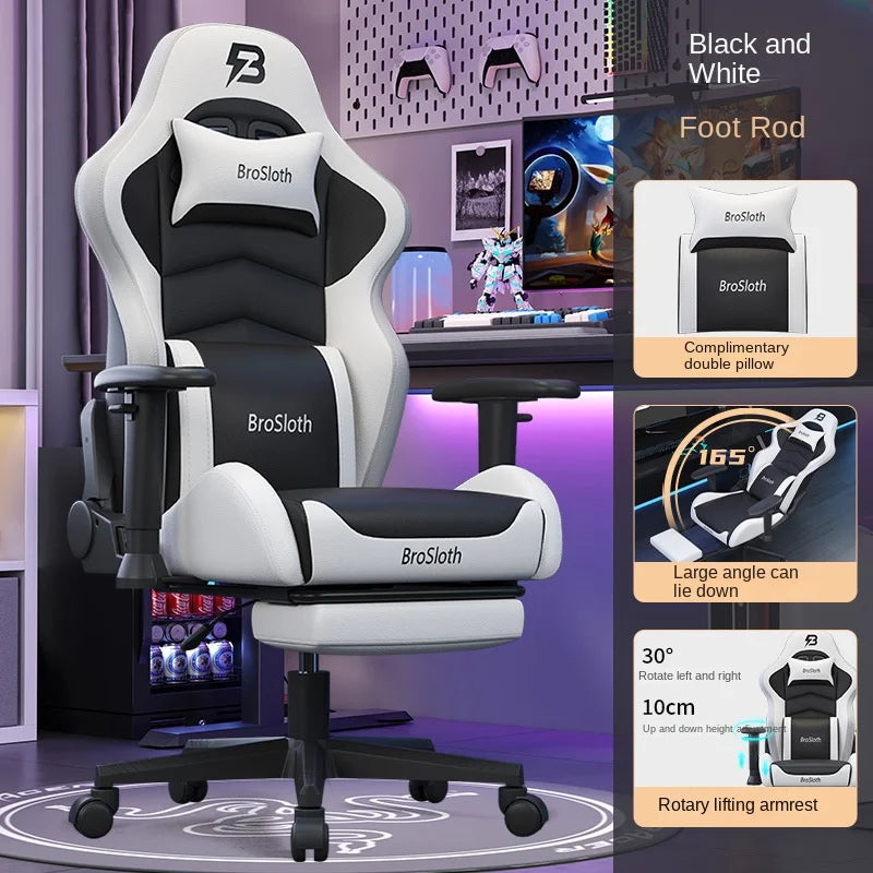 S8 Gaming Chair with 3D Armrests, Adjustable Backrest, Computer Office Chair, Nylon Feet, Gaming Streamer Chair