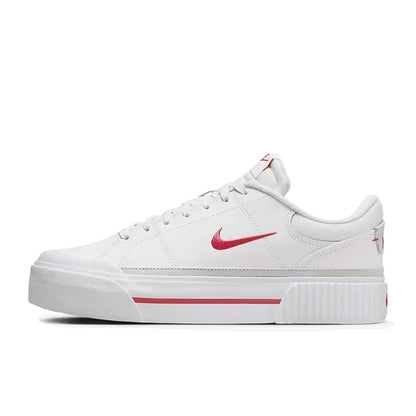 Nike Court Legacy Lit Leather Comfort Slip-Resistant Cushioning Durable Low-Top Tennis Shoe Women's DM7590-100