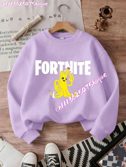 New Fortnites Kids Sweatshirts Cartoon Game Character Printed Hoodie Autumn Casuals Children Tops Winter Baby Boys Clothing