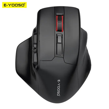 Rato Gaming E-YOOSO X-31 Pro USB Grande com Suporte Bluetooth 2.4G Sem Fios PAW3212 4800 DPI para Gamer, Computador Portátil e PC