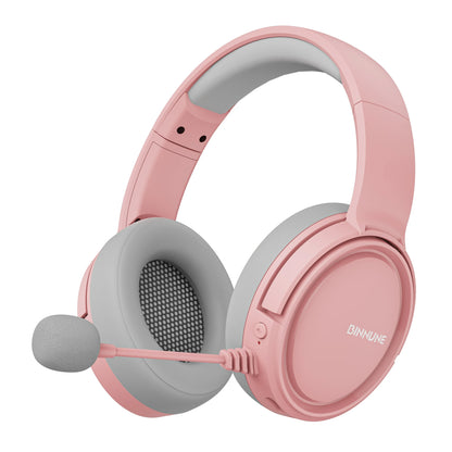 Casque de jeu sans fil BINNUNE BW02 avec micro, léger, circum-auriculaire, Bluetooth, faible latence, micro à réduction de bruit