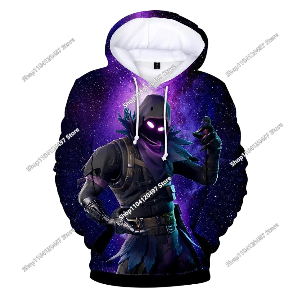 Fortnite Casual Pullover Hooded Sweatshirt Clothes Girls From 2 To 14 Years Children's Clothing Battle Royale Pullover Hoodies