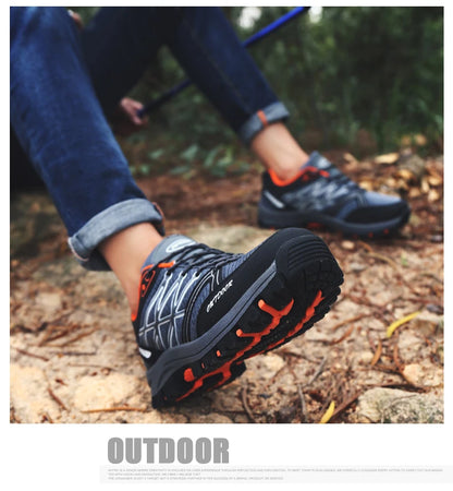 Marken-Wanderschuhe für Herren, atmungsaktive Mesh-Reiseschuhe, wasserdichte Outdoor-Schuhe für Jagd und Angeln, Berg-, Offroad-, Reit- und Sportschuhe