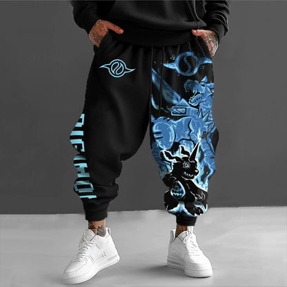 Digimon Anime Print Men Women Jogger Pants Sweatpants Summer Fashion Streetwear Casual Pants Trousers Hip Hop Trendy Y2k Clothes